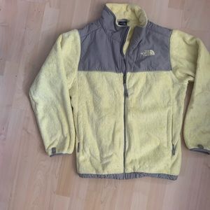 The North Face Fleece Jacket Yellow Gray S
